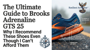 Brooks Adrenaline GTS 25 stability running shoe for neuropathy and pain relief.