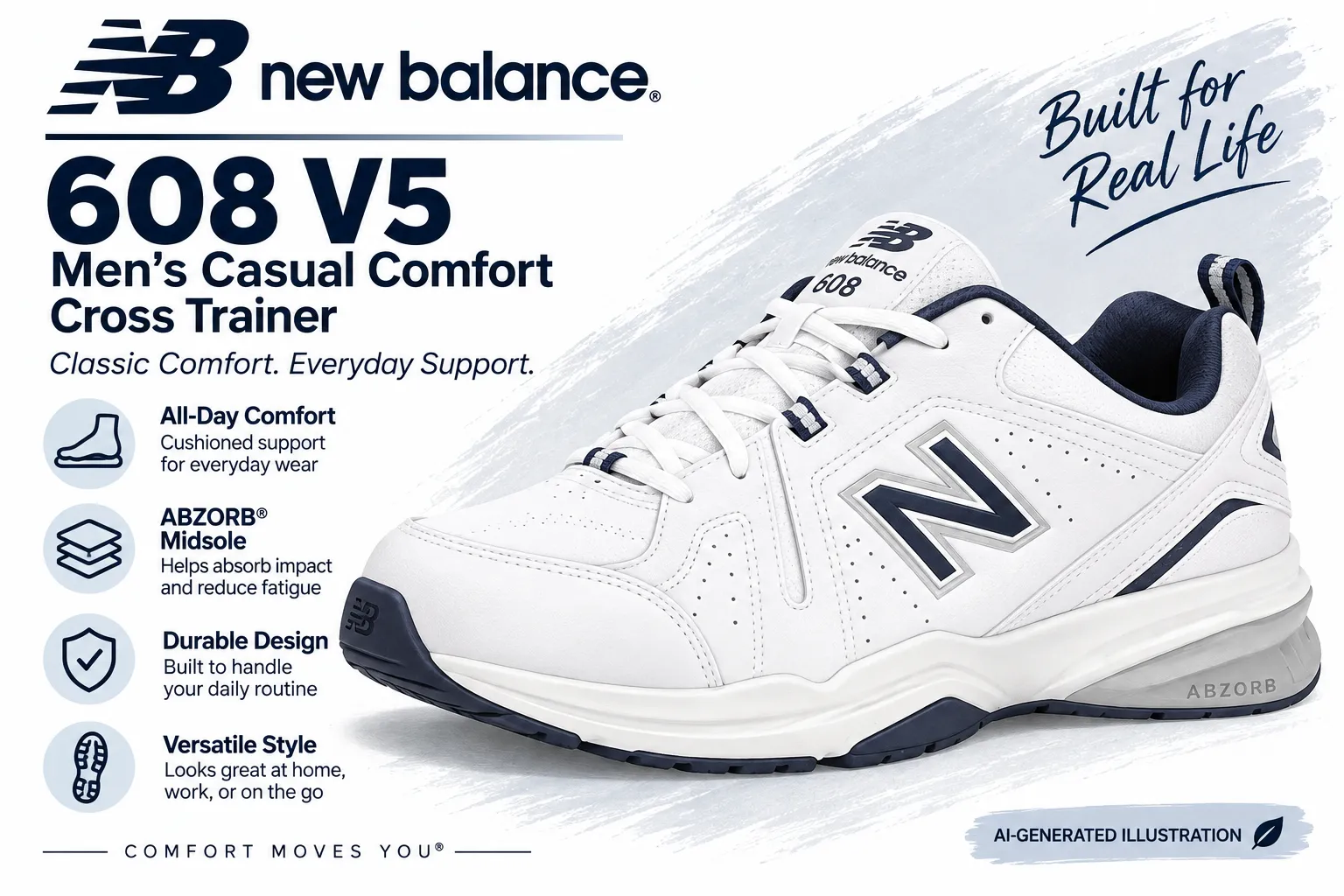 file_00000000e4d082308a4550a587984902 - Rejuva Sole™ New Balance 608 V5 men's cross-trainer shoe with All-Day Comfort, ABZORB midsole, and versatile style.